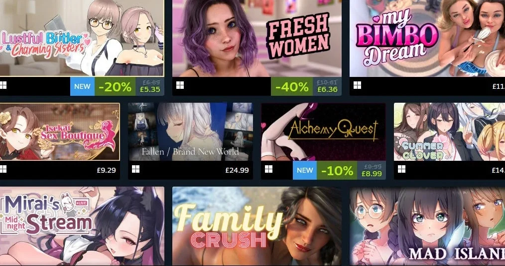 Popular Adult Games on Steam: What’s Worth Playing